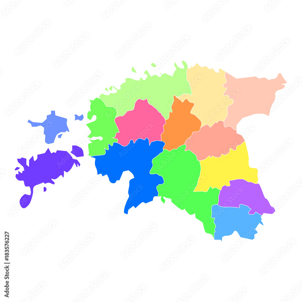 Obraz premium Abstract Country Map