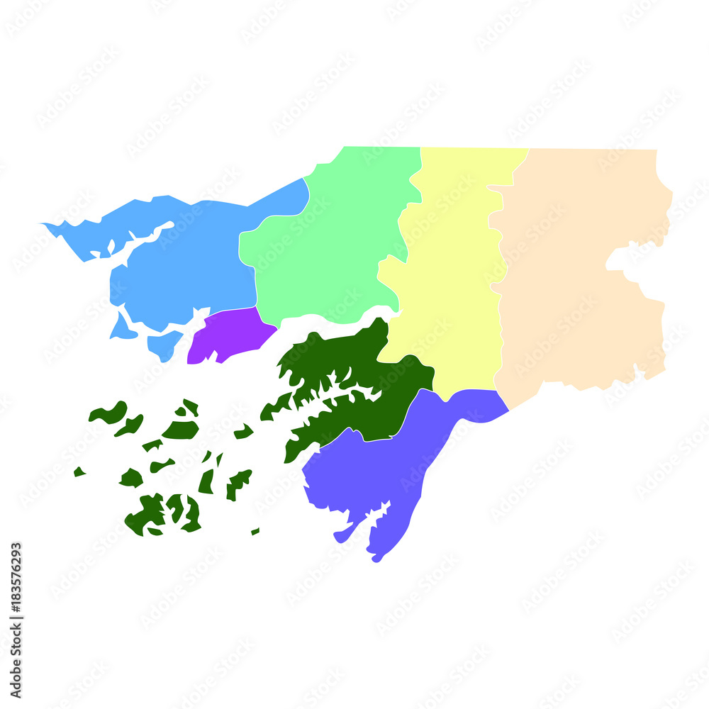 Obraz premium Abstract Country Map