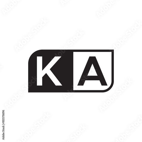 initial letter logo simple AA to ZA