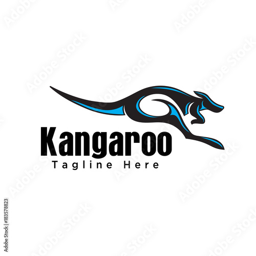 fast jump kangaroo logo