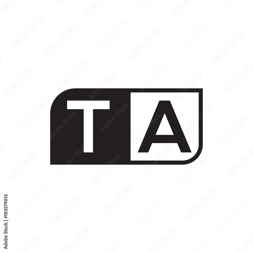 initial letter logo simple AA to ZA initial letter logo simple AA to ZA