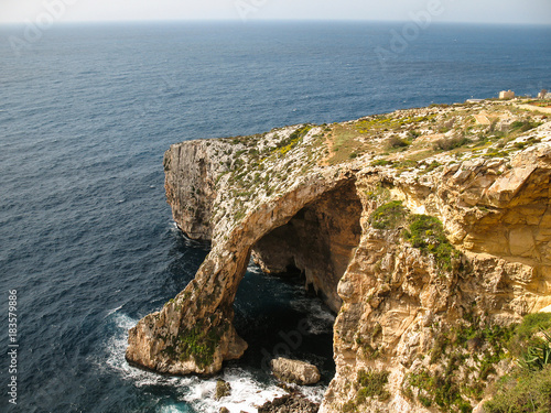 The Blue Grotto on the island of Malta.