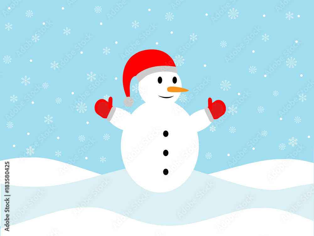 Holiday Snowman background