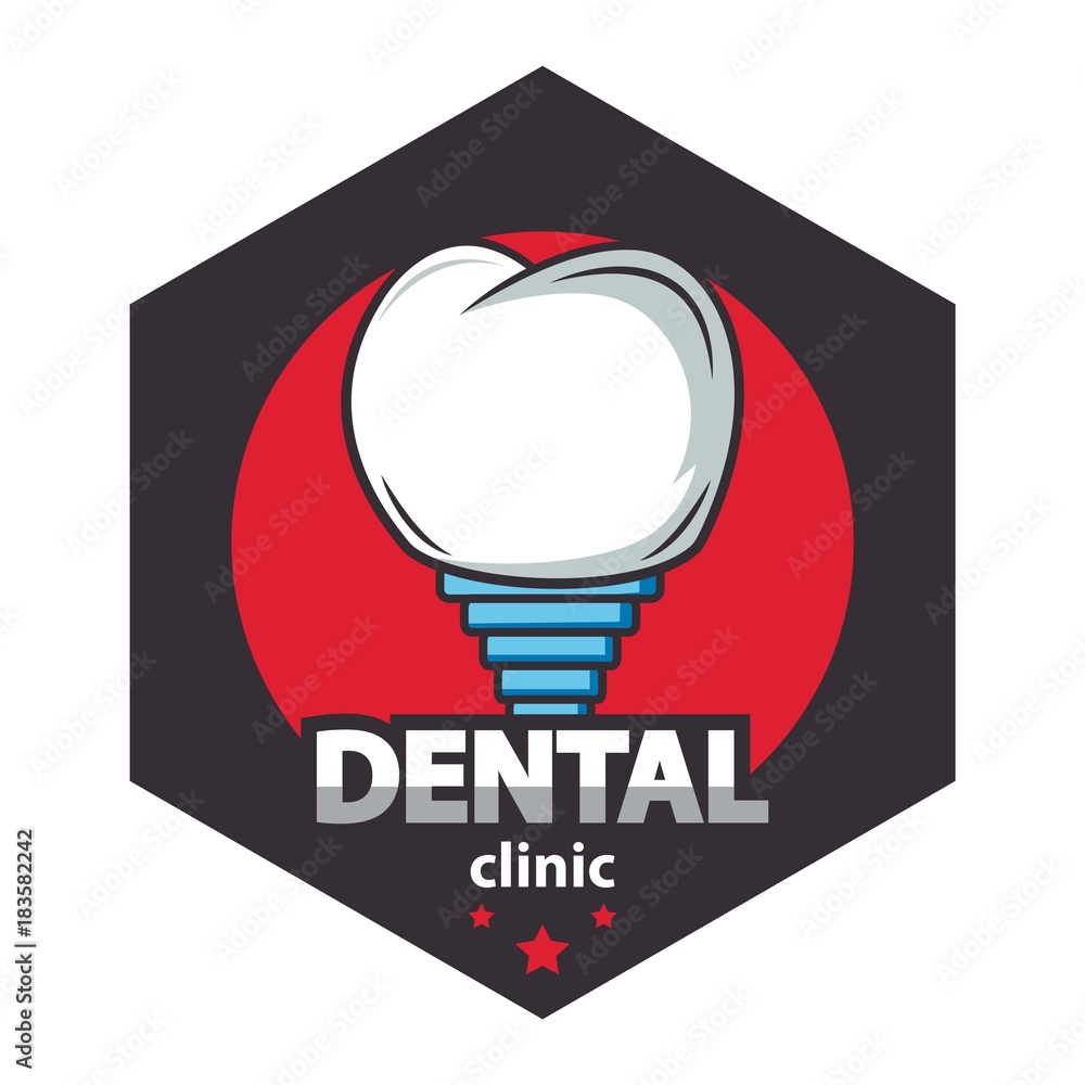 Dental clinic Dental clinic design templatedesign template Stock Vector