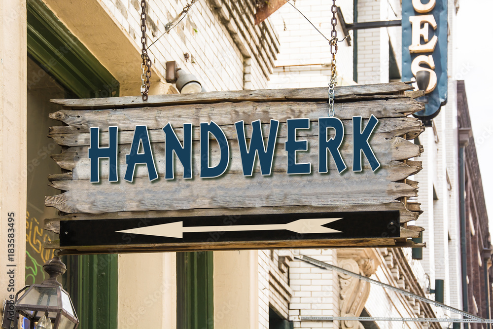 Obraz premium Schild 279 - Handwerk