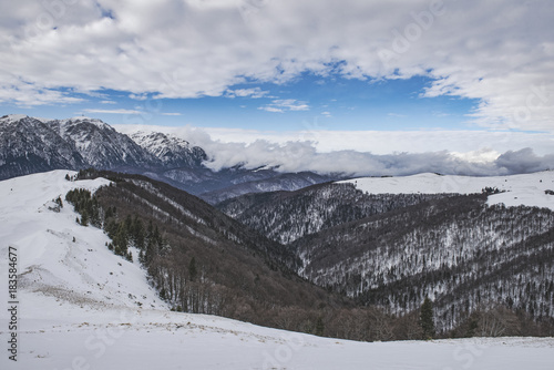 Winter landscape in Carpathians, Romania © agcreativelab