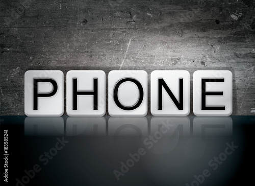Phone Concept Tiled Word