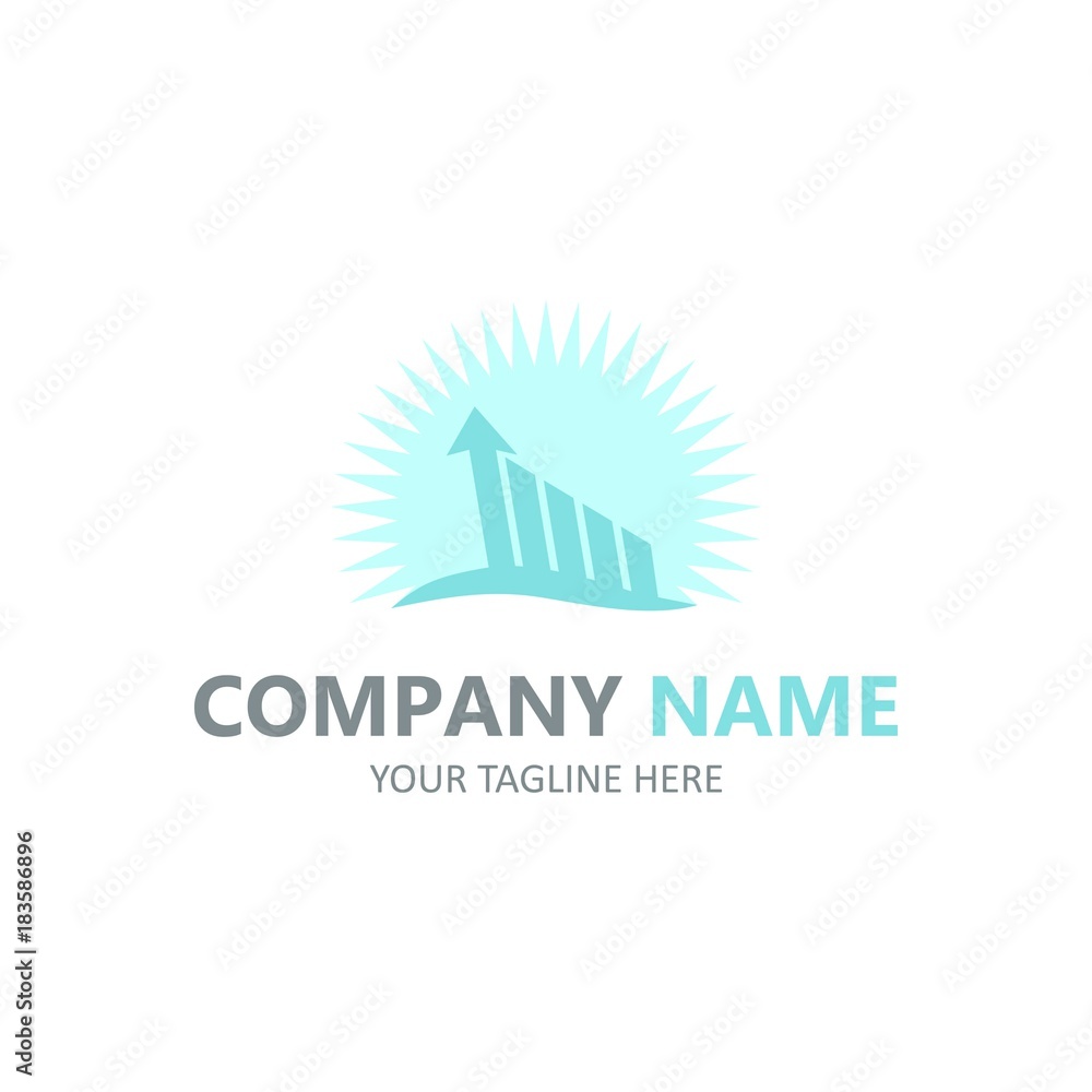 Financy business logo element vector emblem illustration full colour Financy business logo element vector emblem illustration full colour