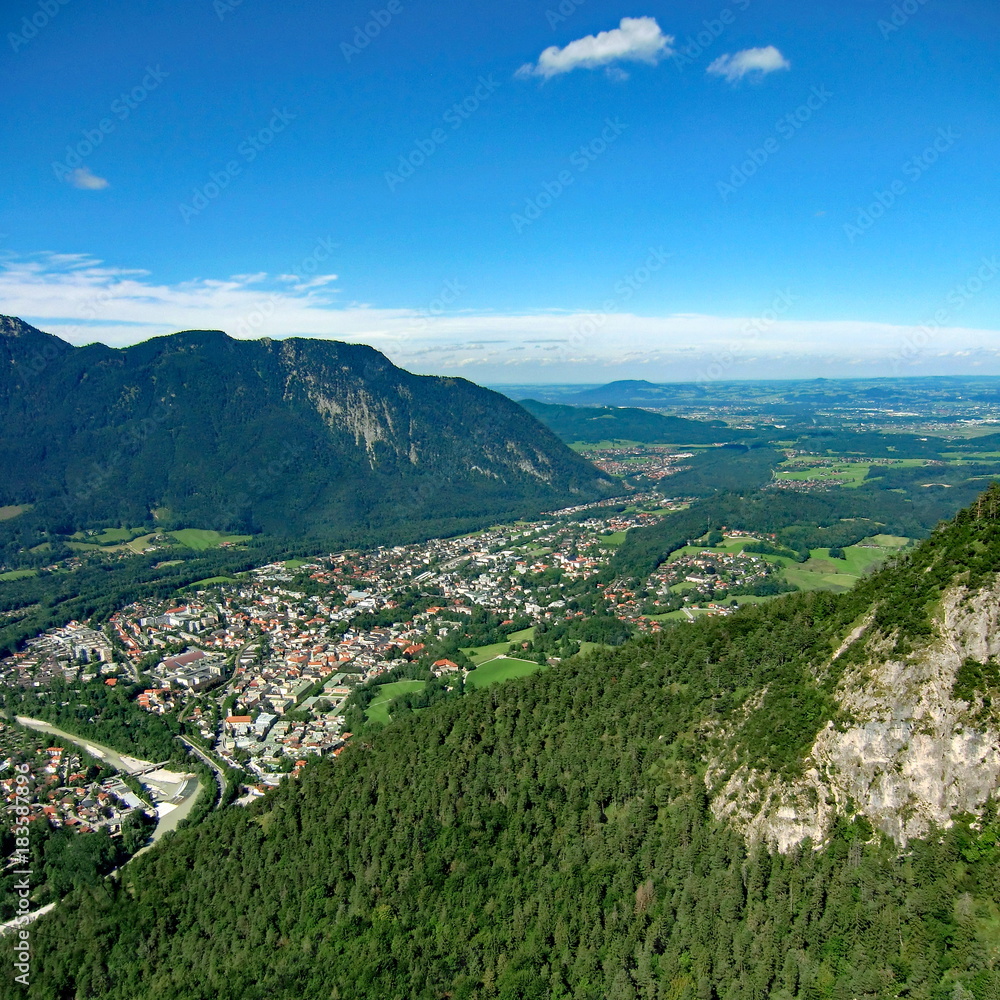 BAD REICHENHALL in Bayern - Stadtpanorama 