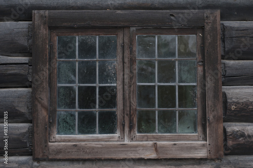 Old wooden window
