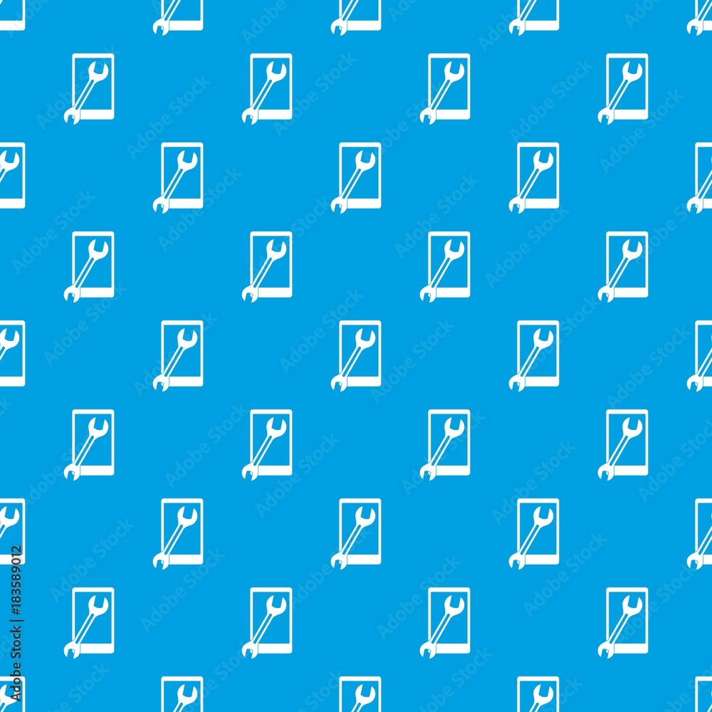 Repaired phone pattern seamless blue Repaired phone pattern seamless blue