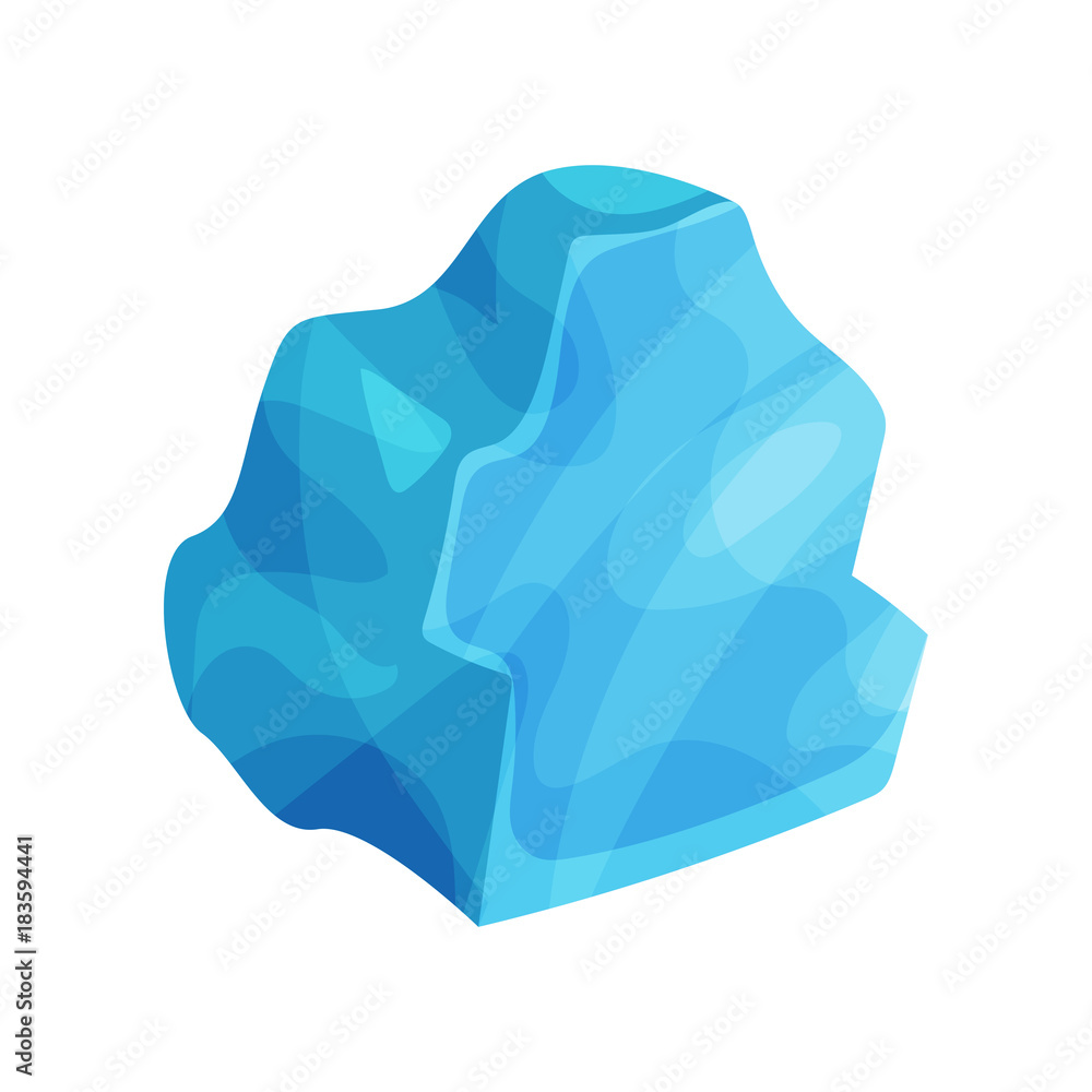 Blue icy cliff, iceberg vector Illustration Blue icy cliff, iceberg vector Illustration