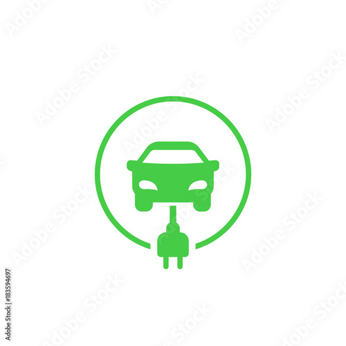 electric car charging station icon