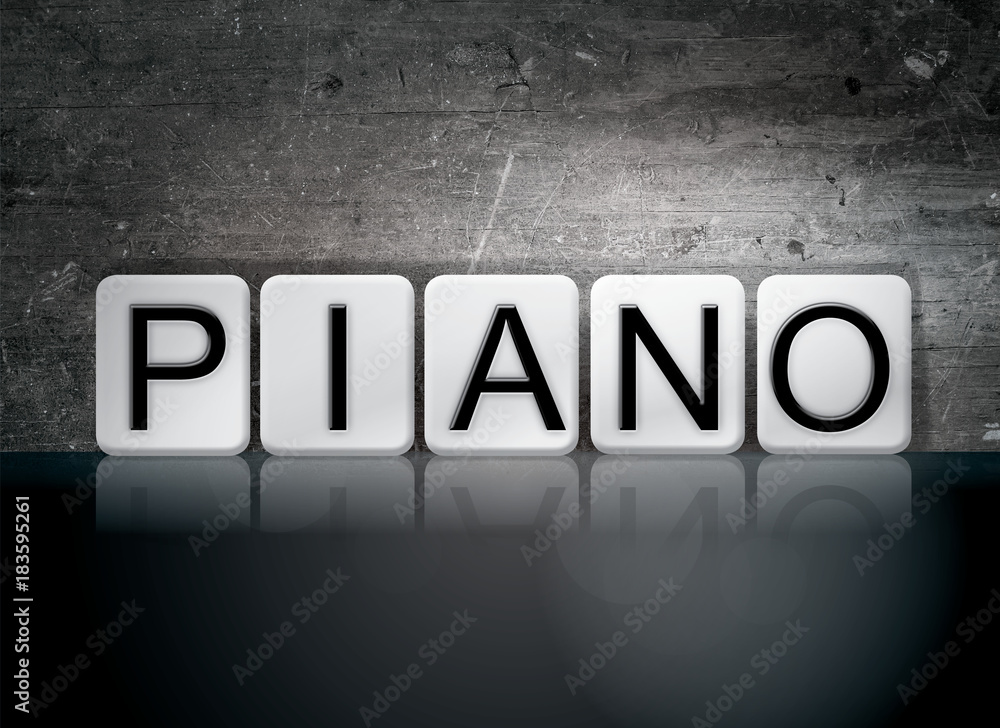 Piano Concept Tiled Word Piano Concept Tiled Word