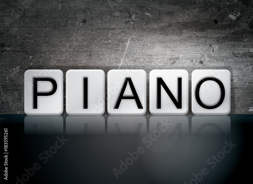 Piano Concept Tiled Word