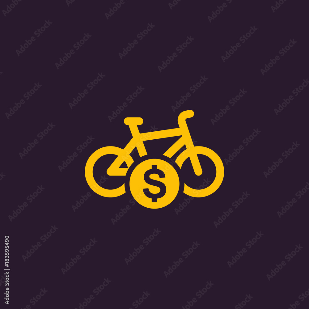 rent bike, bicycle icon