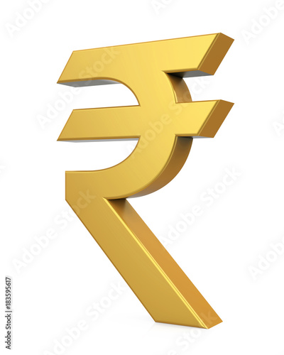 Rupee Currency Icon Isolated