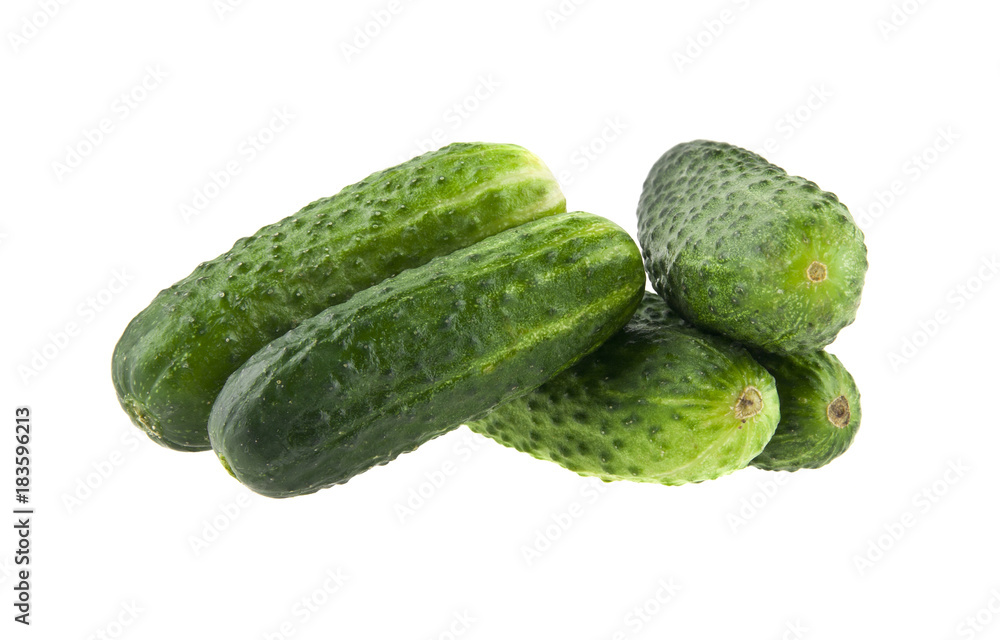 cucumbers isolated on white background cucumbers isolated on white background