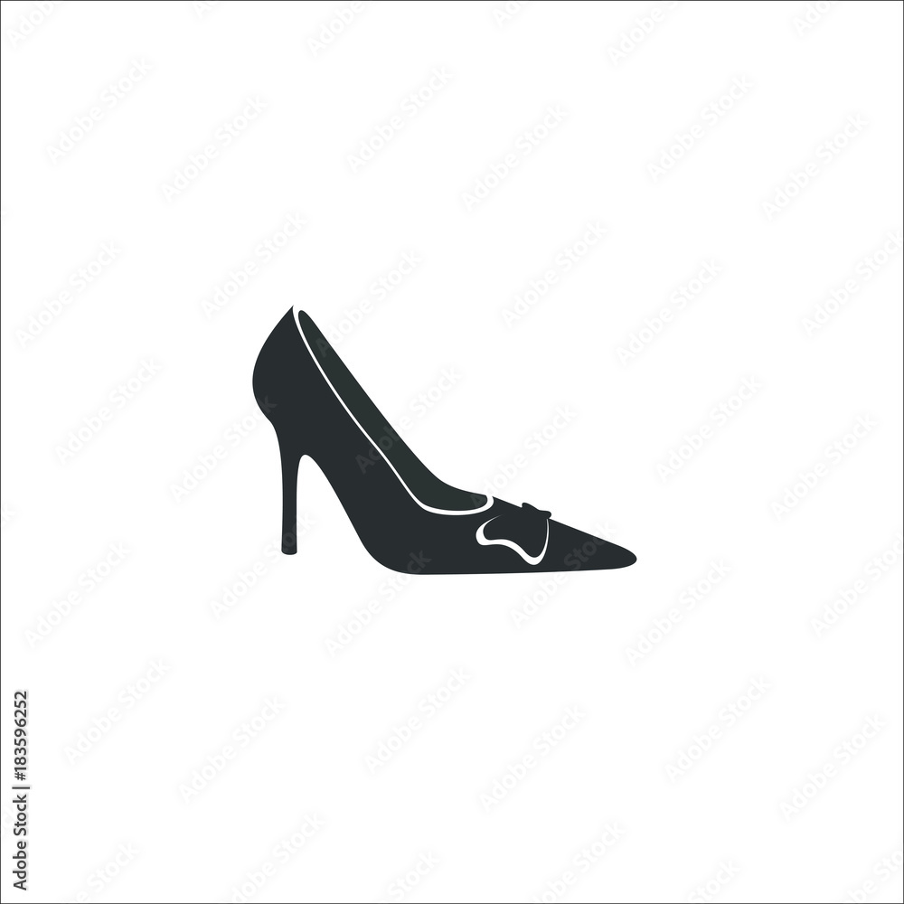women's shoes icon. Vector Illustration women's shoes icon. Vector Illustration