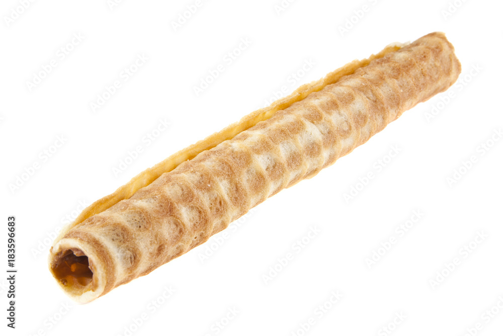 Wafer tubes isolated on white background Wafer tubes isolated on white background