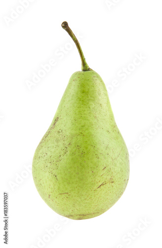 pear isolated on white background closeup