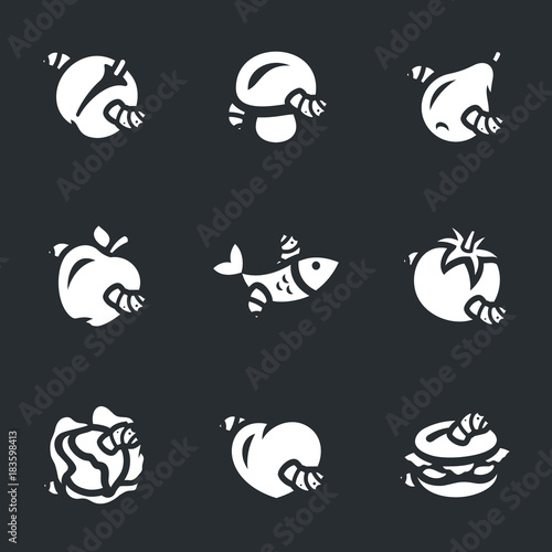 Vector Set of Spoiled food Icons. © Steinar