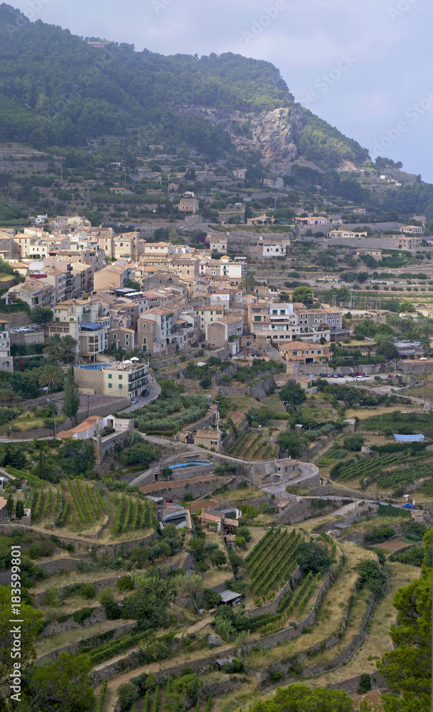 Terraces at Banyalbafar in north west Mallorca