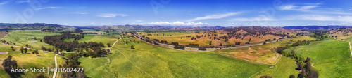 Drone Hume Plains Side Panorama