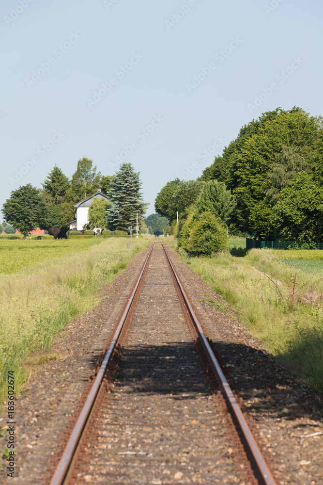 Obraz premium Bahnschienen