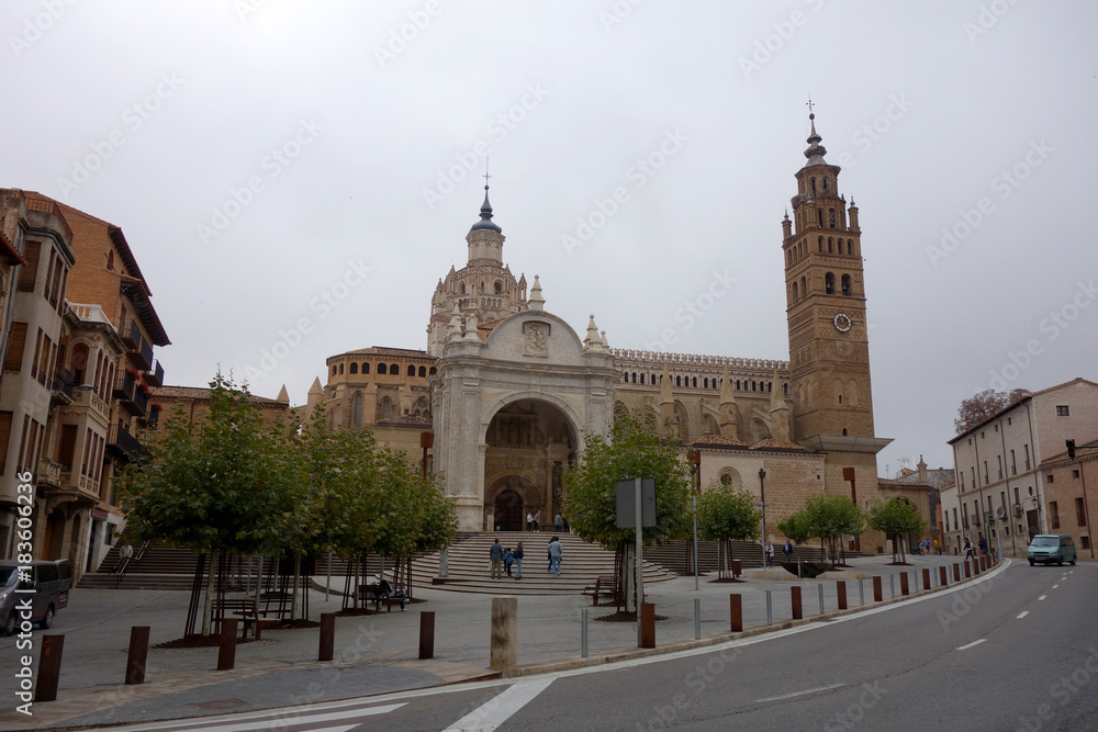 Obraz Tarazona cathedral square
