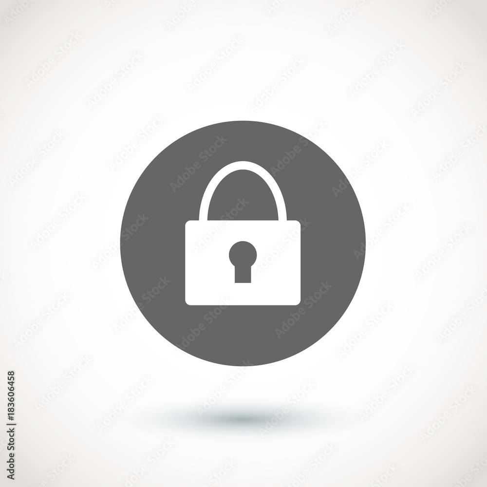 .Padlock icon. Vector .Padlock icon. Vector