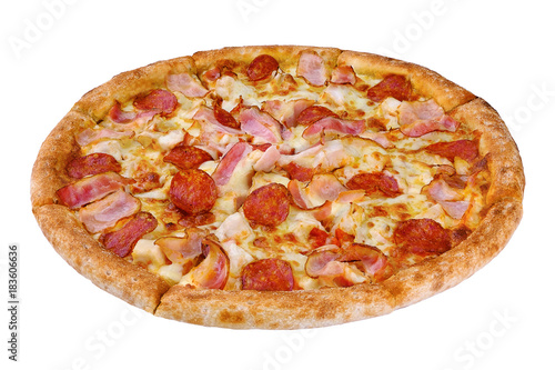 Pizza isolated on white background