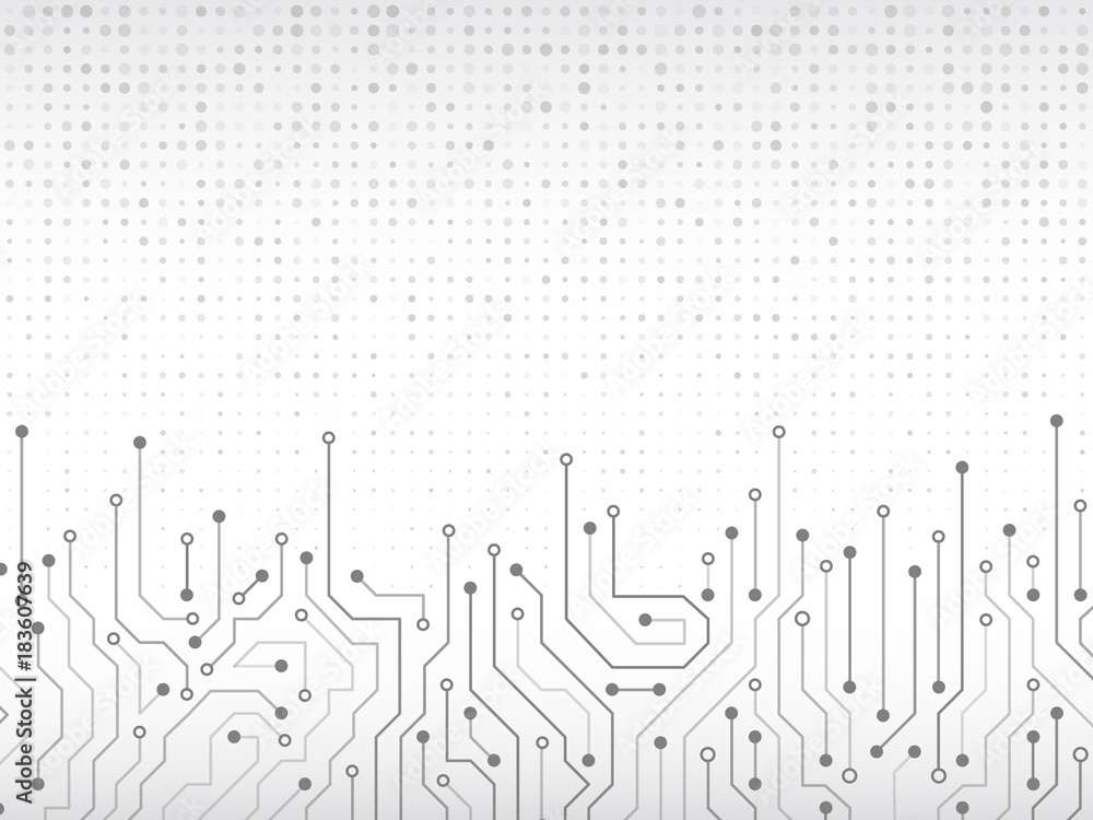 High-tech technology background texture. Circuit board vector illustration.