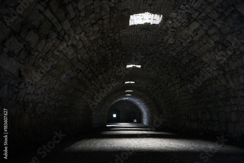 Old dungeon with light windows
