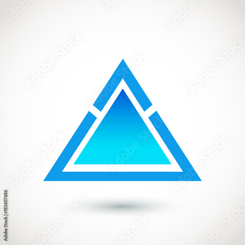 Abstract logo triangle. Vector