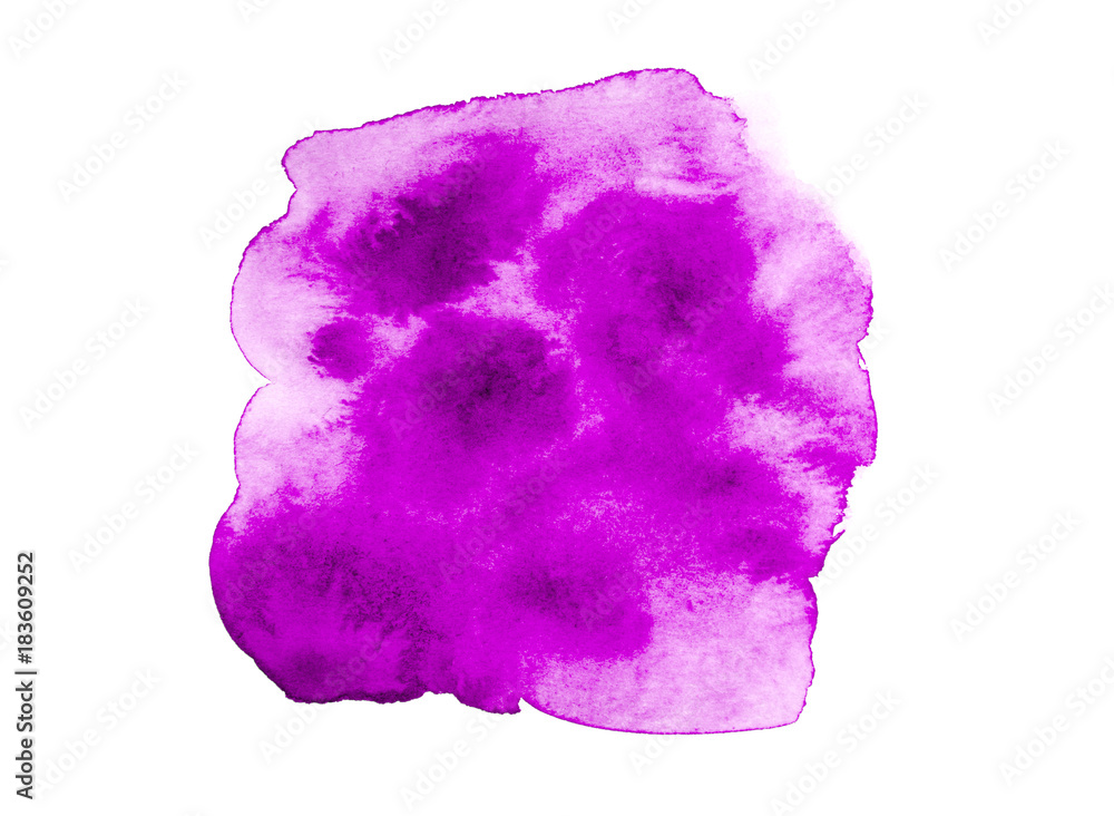 Pink abstract background in watercolor style