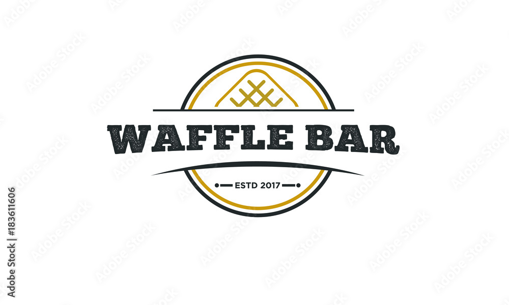 waffle logo Stock Vector Adobe Stock