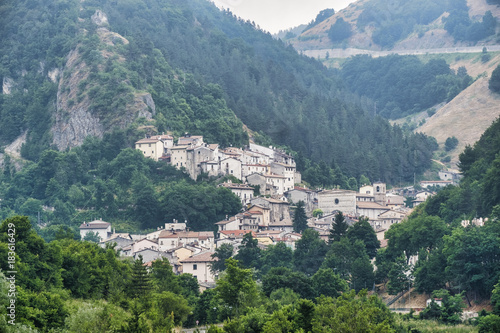 Rocca Pia (L'Aquila, Abruzzi, Italy): panoramic view