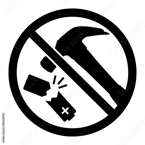 Warning sign vector