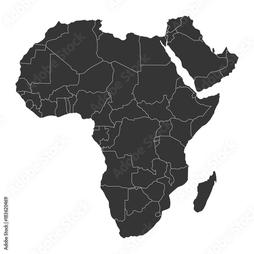 Africa map vector