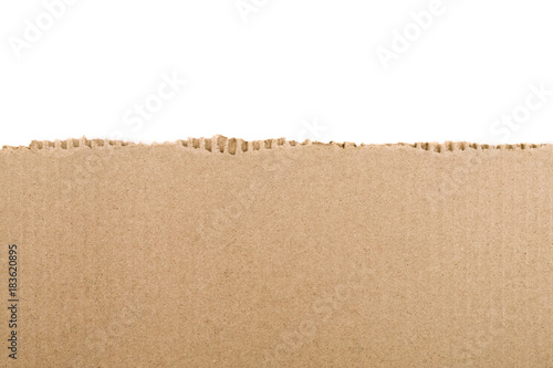Torn cardboard Paper with space for text photo
