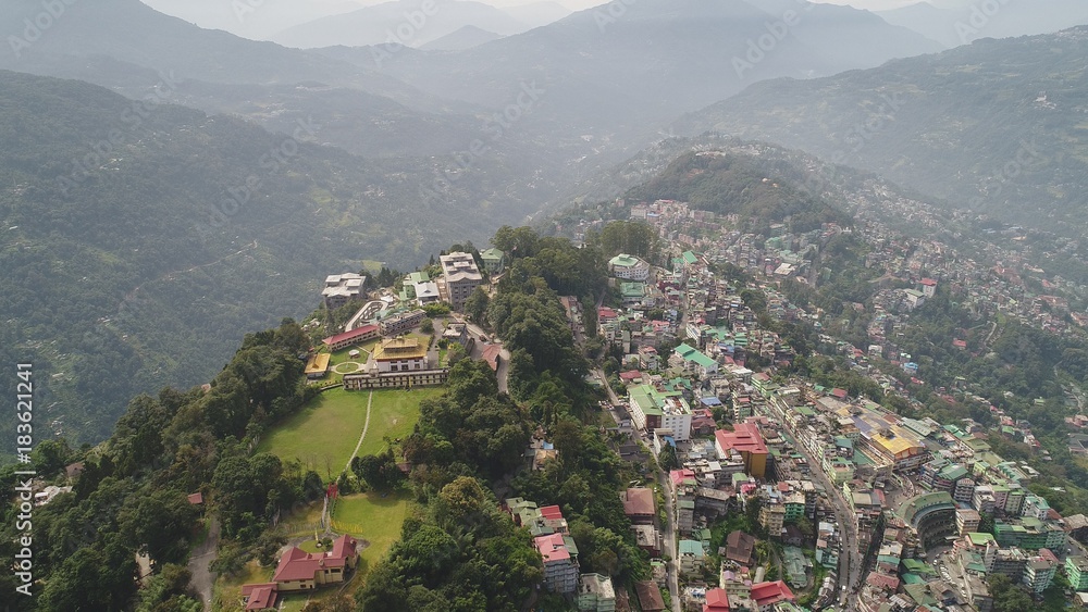 Inde Sikkim Gangtok vue du ciel