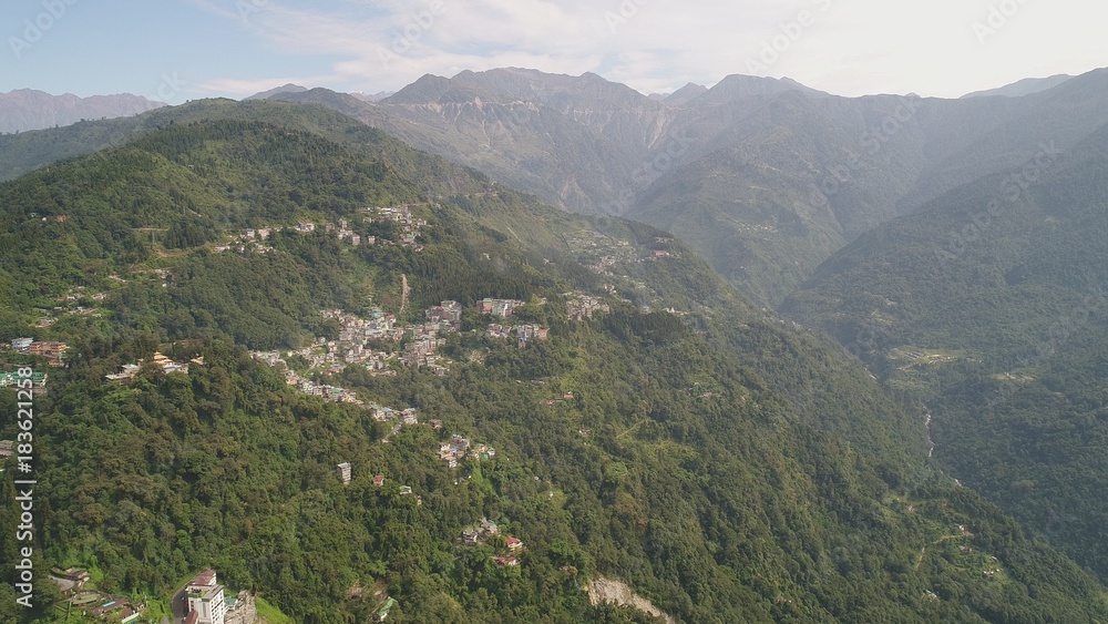 Inde Sikkim Gangtok vue du ciel