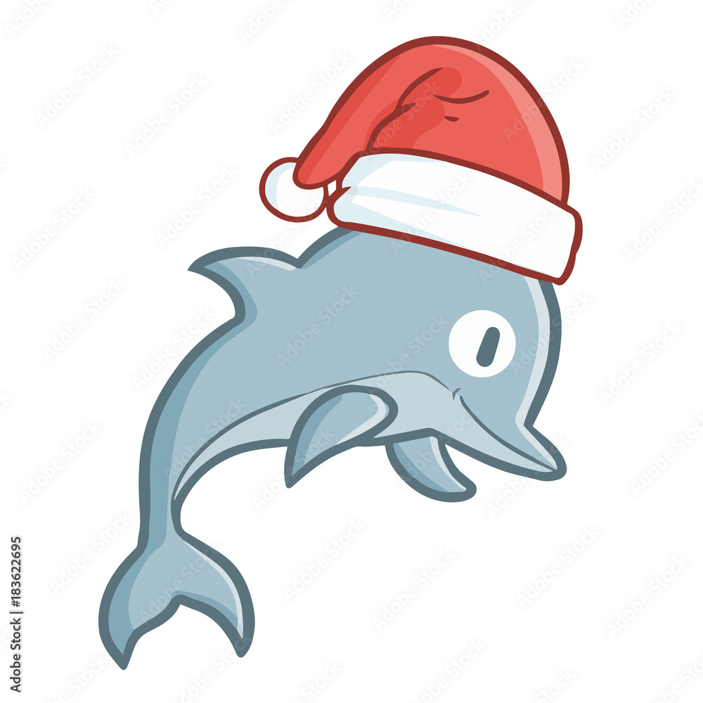 dolphins santa hat