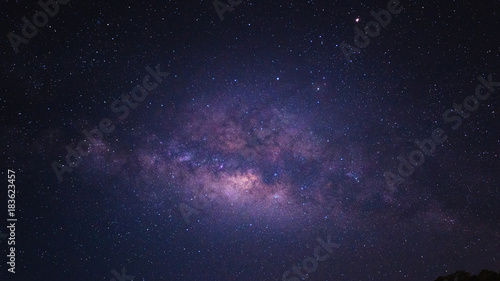 Sky at night with many star, Beautiful clear sky at night, Bright starlight with purple dark sky