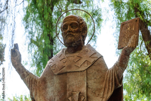 The statue of St. Nicholas in Demre Turkey