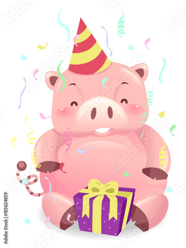 Piggy Bank Robot Mascot Bir...