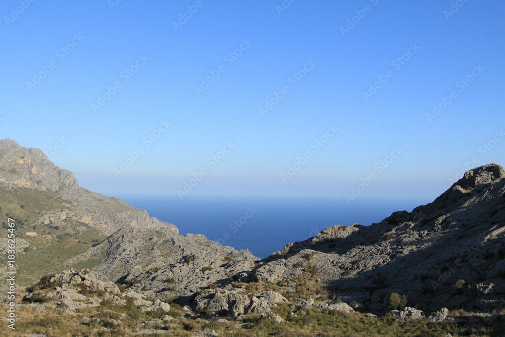 mountains sea mallorca