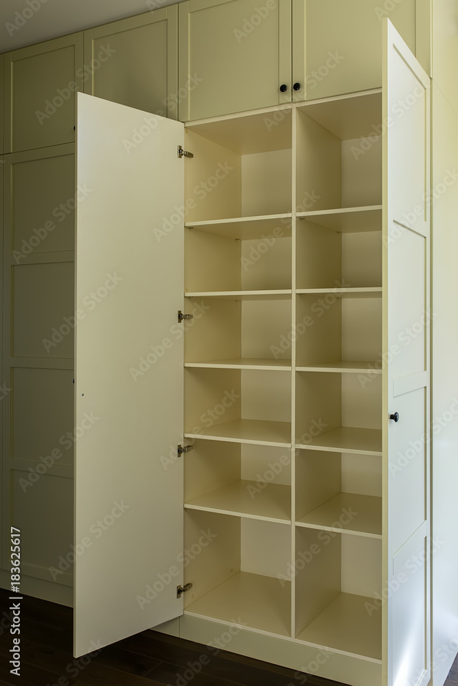 Modern wardrobe with shelves Modern wardrobe with shelves
