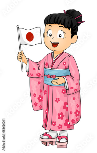 Kid Girl Costume Japanese F...